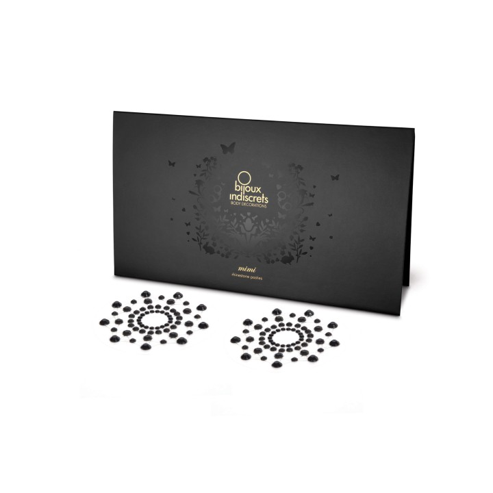 Mimi - Bijoux de seins Strass - Noir - Oralove
