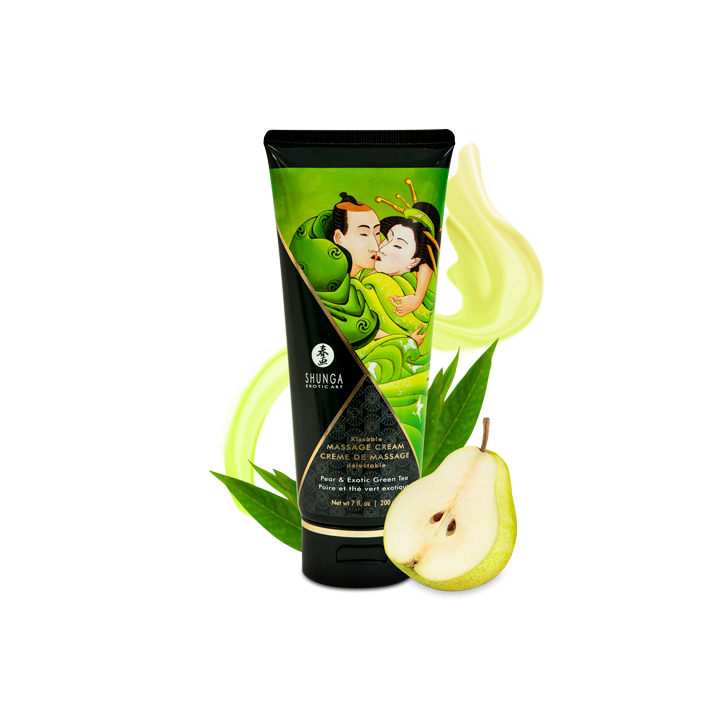 Crème de Massage délectable - Poire et Thé vert exotique - Oralove