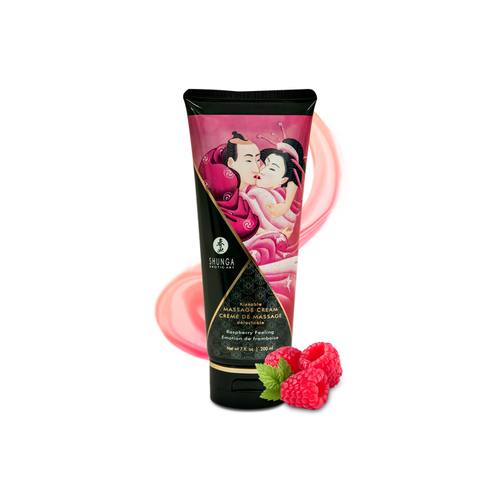 Crème de Massage délectable - Emotion de framboise - Oralove