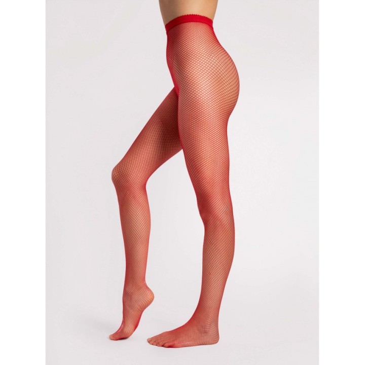 Greta Collants - Rouge - Oralove