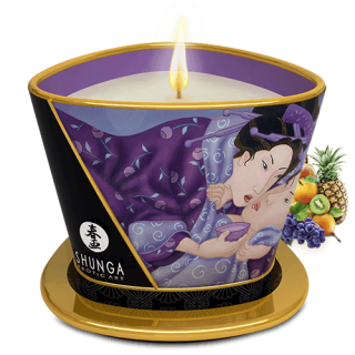 Bougie de massage lueur et caresses - Libido Fruits exotiques - Oralove