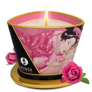 Bougie de massage lueur et caresses - Aphrodisia Rose - Oralove