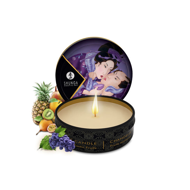 Mini bougie de massage - Libido Fruits exotiques - Oralove