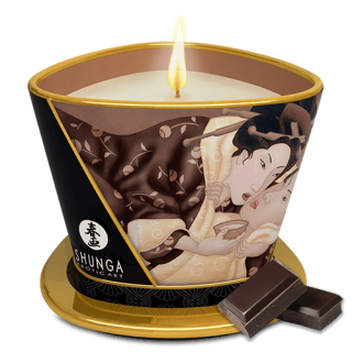 Bougie de massage lueur et caresses - Excitation Chocolat enivrant - Oralove