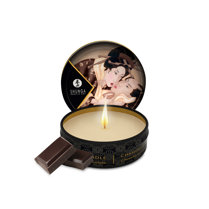 Mini bougie de massage - Excitation Chocolat enivrant - Oralove