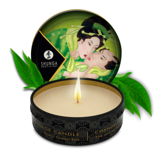 Mini bougie de massage - Zenitude Thé vert exotique - Oralove