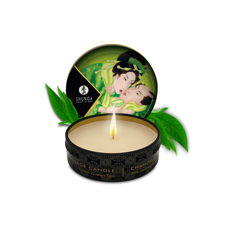 Mini bougie de massage - Zenitude Thé vert exotique - Oralove