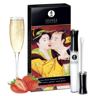 Gloss Plaisir Oral divin - Vin pétillant et fraise - Oralove