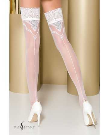 Thigh-high stockings ST108 White12444oralove