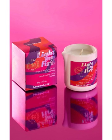 Bougie de massage Noix de coco - Love to Love