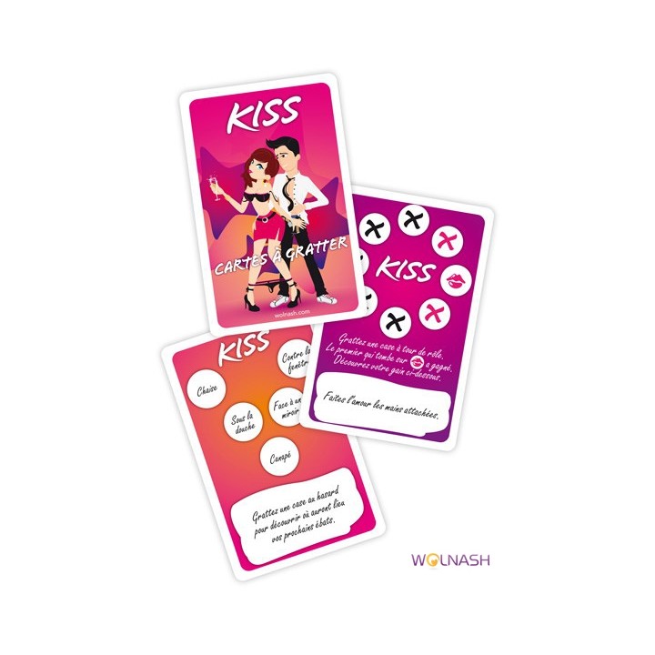 Cartes à gratter Kiss - Oralove