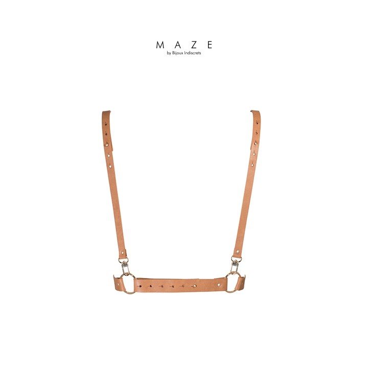 Harnais X marron - Maze - Oralove