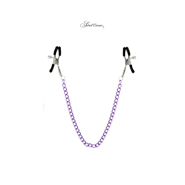 Chaine et pinces à seins Sweet Caress - Oralove