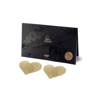 Bijoux de seins Flash Coeur Or - Oralove