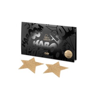 Bijoux de seins Flash Etoile Or - Oralove
