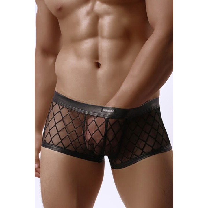Boxer noir transparent - Oralove