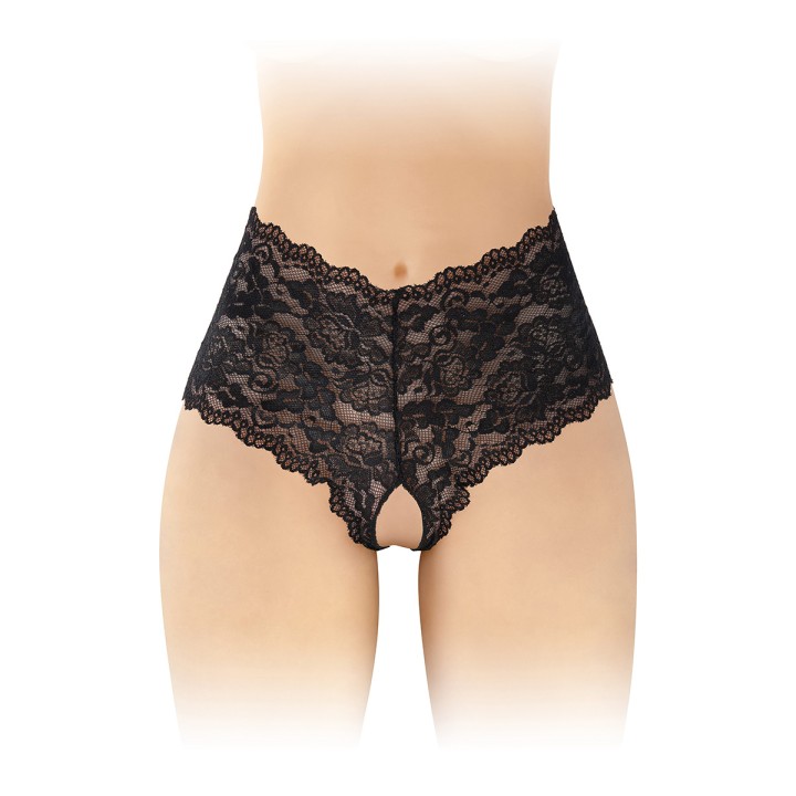 Boxer ouvert Julia - noir - Oralove