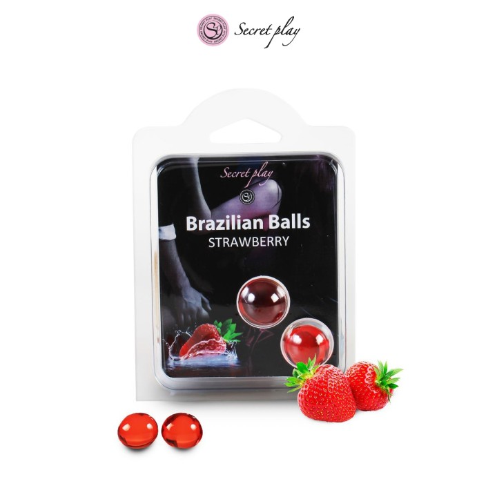 2 Brazilian Balls - fraise - Oralove