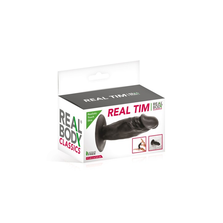 Plug anal réaliste noir 11 cm - Real Tim - Oralove