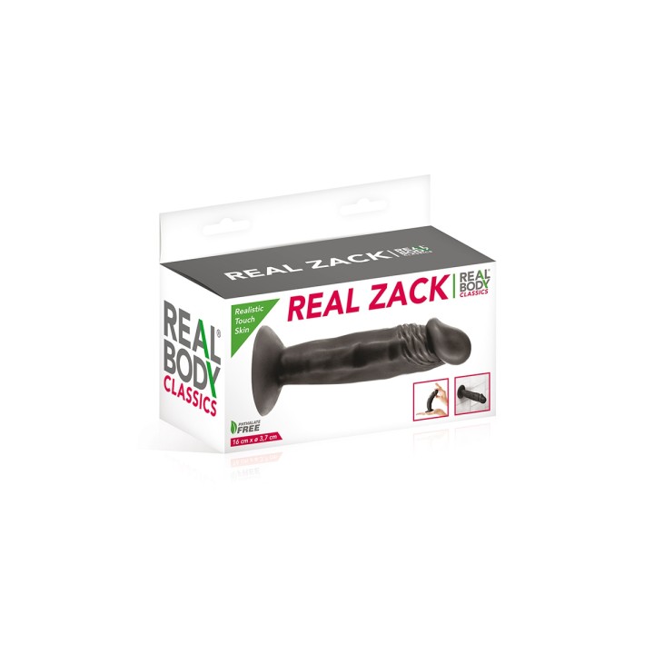 Gode réaliste 16 cm noir - Real Zack - Oralove
