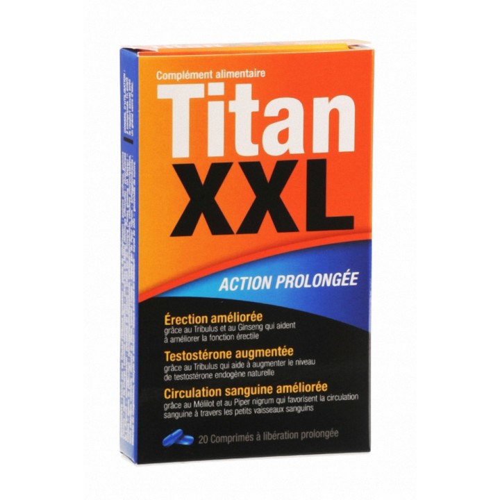 Titan XXL (20 comprimés) - stimulant sexuel - Oralove