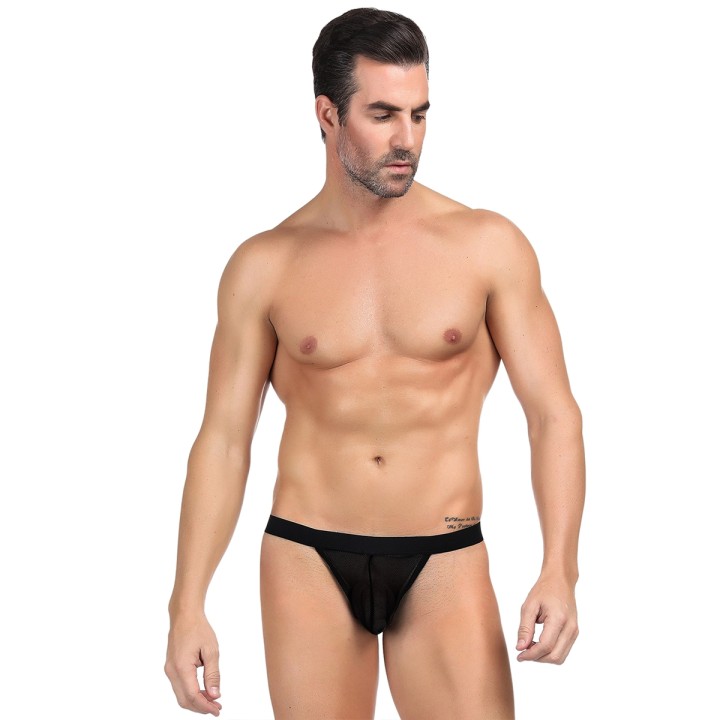 String homme noir résille - Oralove