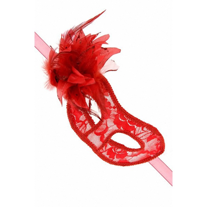 Loup semi-rigide La Traviata - rouge - Oralove