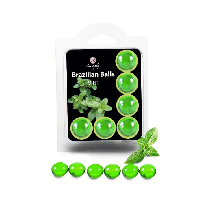 6 Brazilian Balls - menthe - Oralove