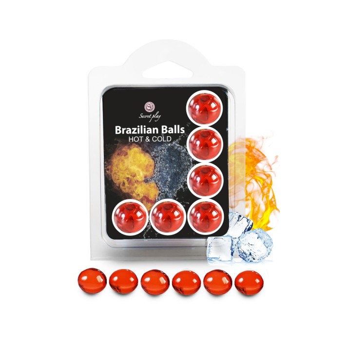 6 Brazillian balls effet chaud & froid - Oralove