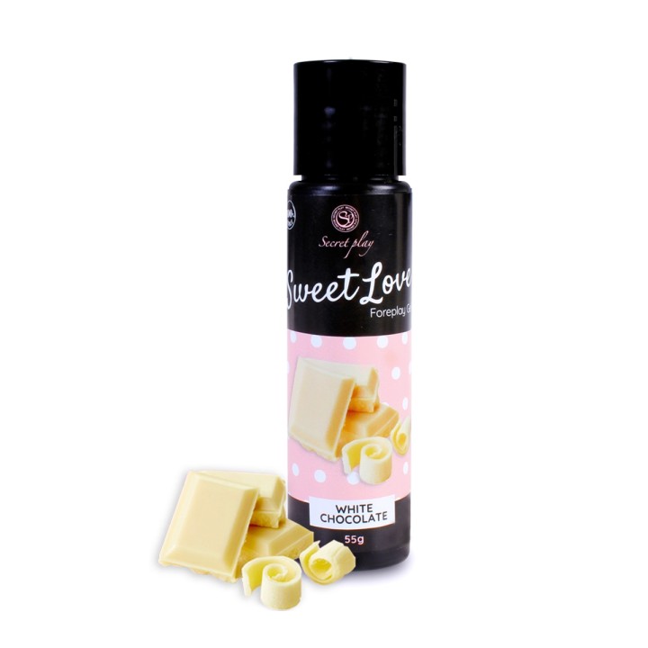 Lubrifiant comestible chocolat blanc - 60ml - Oralove
