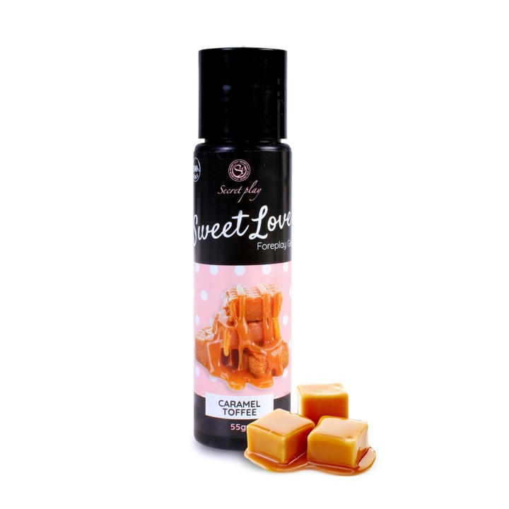 Lubrifiant comestible caramel toffee - 60ml - Oralove
