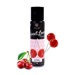 Lubrifiant comestible sucette à la cerise - 60 ml - Oralove