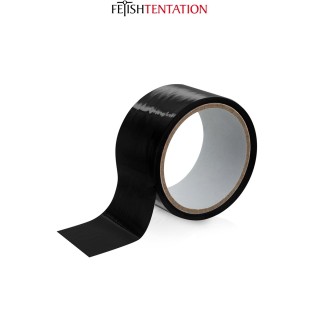 Ruban de soumission noir 15m - Fétish Tentation - Oralove