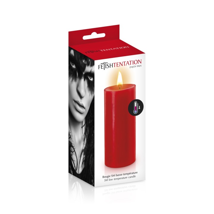 Bougie basse température rouge - Oralove