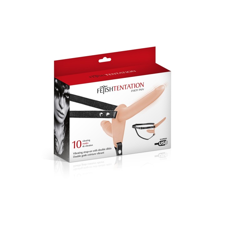 Double gode ceinture chair vibrant - Fetish Tentation - Oralove
