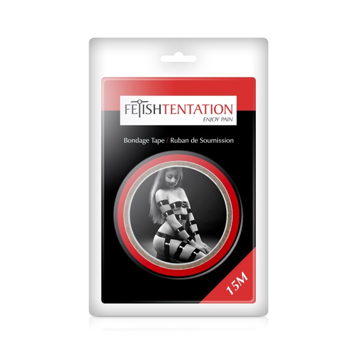 Ruban de soumission rouge 15m - Fétish Tentation - Oralove