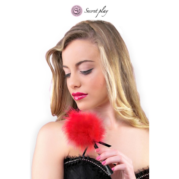 Plumeau 18 cm rouge - Secret Play - Oralove