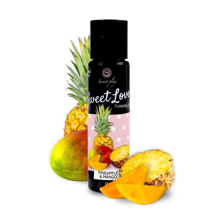 Lubrifiant comestible Ananas-Mangue - 60ml - Oralove