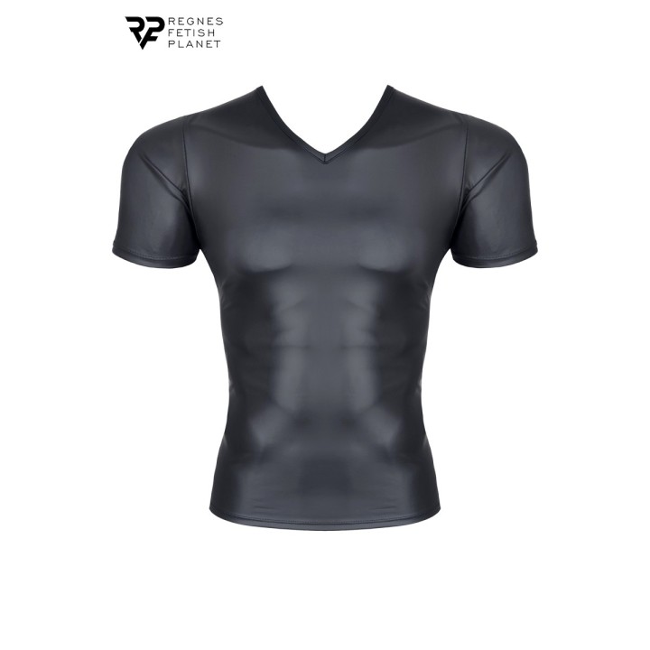 T-shirt wetlook noir - Regnes - Oralove