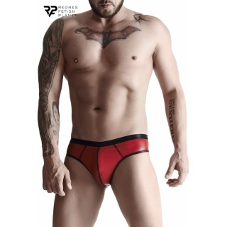 Slip rouge wetlook - Regnes - Oralove