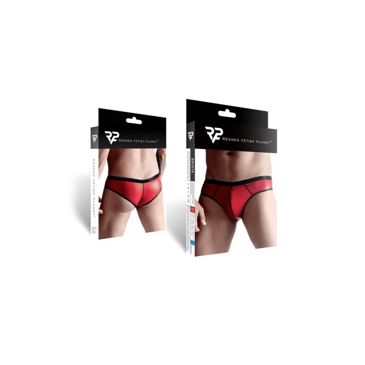 Slip rouge wetlook - Regnes - Oralove