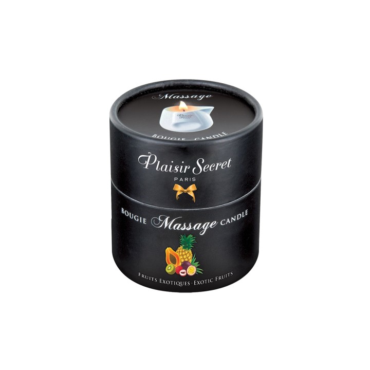 Bougie de massage gourmande fruits exotiques - Plaisir Secret - Oralove