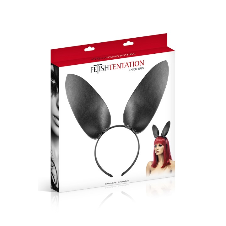 Oreilles de lapin en simili cuir - Fetish Tentation - Oralove
