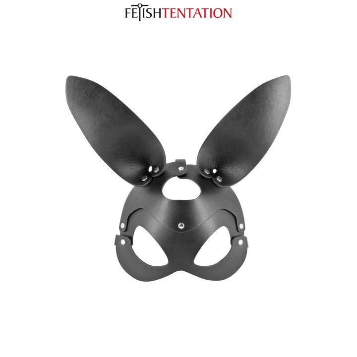 Masque bunny simili cuir réglable - Fetish Tentation - Oralove