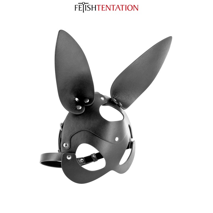 Masque bunny simili cuir réglable - Fetish Tentation - Oralove
