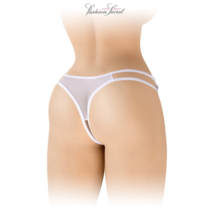 String blanc ouvert Victoria - Fashion Secret - Oralove
