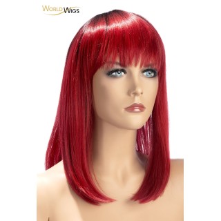 Perruque Elvira rouge - World Wigs - Oralove