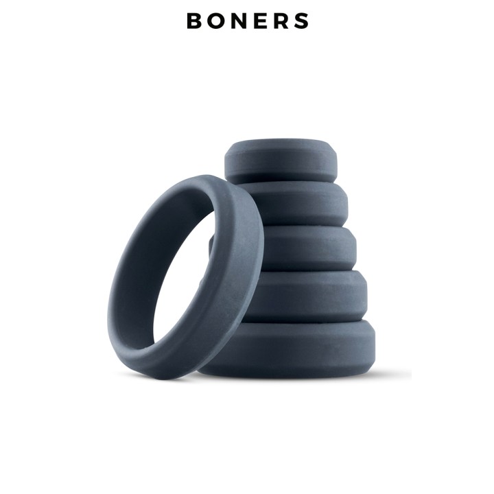 Set de 6 anneaux de pénis larges - Boners - Oralove