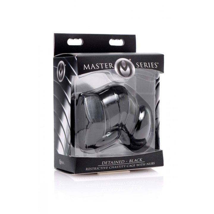 Cage de chasteté restrictive noire - Master Series - Oralove
