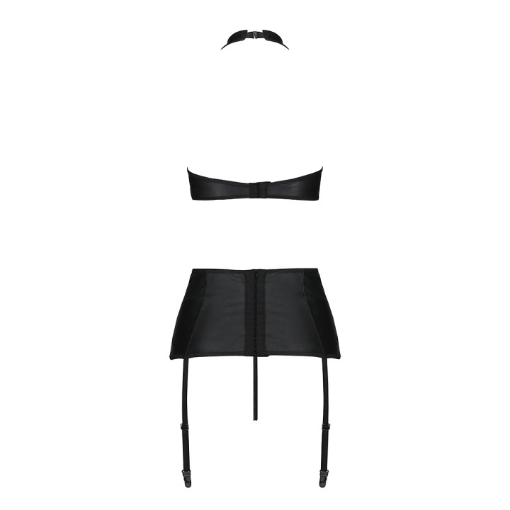 Ensemble sexy faux cuir Nancy - Passion - Oralove